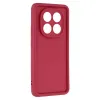 Phonesta Grooved Silicone Back Cover hoesje voor Xiaomi Redmi Note 14 Pro 5G / Xiaomi Poco X7 - Rood 3