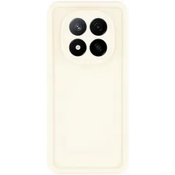Phonesta Grooved Silicone Back Cover hoesje voor Xiaomi Redmi Note 14 Pro Plus - Beige