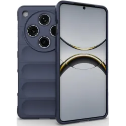 Phonesta GripShell Silicone Back Cover hoesje voor Oppo Find X8 Pro - Donkerblauw