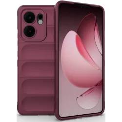 Phonesta GripShell Silicone Back Cover hoesje voor Oppo Reno13 F 4G/5G / Reno13 FS 5G - Bordeaux