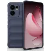 Phonesta GripShell Silicone Back Cover hoesje voor Oppo Reno13 F 4G/5G / Reno13 FS 5G - Donkerblauw