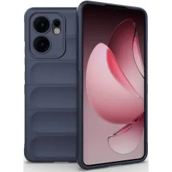 Phonesta GripShell Silicone Back Cover hoesje voor Oppo Reno13 F 4G/5G / Reno13 FS 5G - Donkerblauw