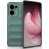 Phonesta GripShell Silicone Back Cover hoesje voor Oppo Reno13 F 4G/5G / Reno13 FS 5G - Donkergroen