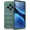 Phonesta GripShell Silicone Back Cover hoesje voor Oppo Reno12 F/Reno12 FS - Donkergroen