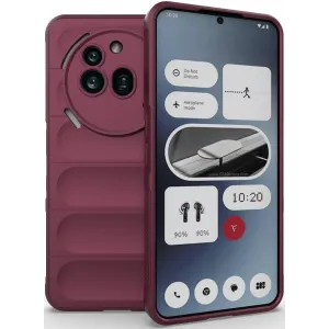 Phonesta GripShell Silicone Back Cover hoesje voor Nothing Phone (3a) Pro - Bordeaux
