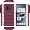 Phonesta GripShell Silicone Back Cover hoesje voor Nothing Phone (3a) Pro - Bordeaux 3