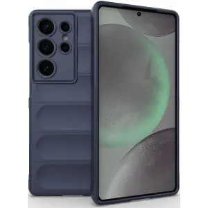 Phonesta GripShell Silicone Back Cover hoesje voor Samsung Galaxy S25 Ultra - Donkerblauw