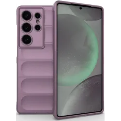 Phonesta GripShell Silicone Back Cover hoesje voor Samsung Galaxy S25 Ultra - Paars
