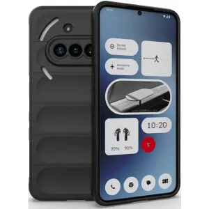 Phonesta GripShell Silicone Back Cover hoesje voor Nothing Phone (3a) - Zwart