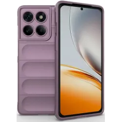 Phonesta GripShell Silicone Back Cover hoesje voor Motorola Edge 60 Pro - Paars