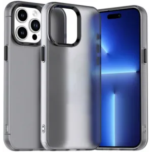 Phonesta HardFrost Back Cover hoesje voor Apple iPhone 15 Pro - Mat Zwart