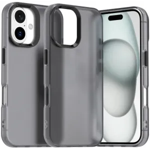 Phonesta HardFrost Back Cover hoesje voor Apple iPhone 16 - Mat Zwart
