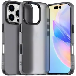 Phonesta HardFrost Back Cover hoesje voor Apple iPhone 16 Pro Max - Mat Zwart