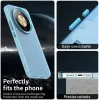 Phonesta HardFrost Back Cover hoesje voor HONOR Magic8 Lite - Mat Blauw 1