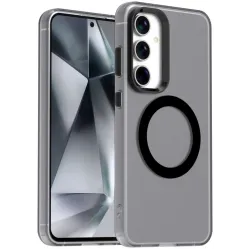 Phonesta HardFrost Back Cover hoesje met MagSafe voor Samsung Galaxy S24 FE - Mat Zwart