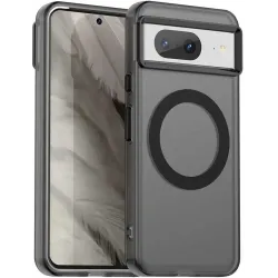 Phonesta HardFrost Back Cover hoesje met MagSafe voor Google Pixel 8 - Mat Zwart