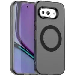 Phonesta HardFrost Back Cover hoesje met MagSafe voor Google Pixel 9a - Mat Zwart