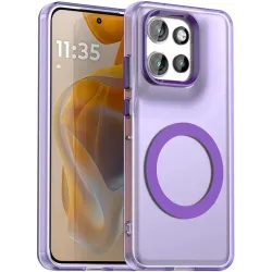 Phonesta HardFrost Back Cover hoesje met MagSafe voor Motorola Edge 60 Neo/Edge 50 Neo / ThinkPhone 25 - Mat Paars