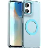Phonesta HardFrost Back Cover hoesje met MagSafe voor Motorola Moto G35 - Mat Blauw
