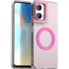 Phonesta HardFrost Back Cover hoesje met MagSafe voor Motorola Moto G35 - Mat Roze