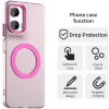 Phonesta HardFrost Back Cover hoesje met MagSafe voor Motorola Moto G35 - Mat Roze 2