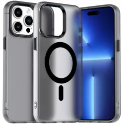 Phonesta HardFrost Back Cover hoesje met MagSafe voor Apple iPhone 14 Pro - Mat Zwart