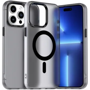 Phonesta HardFrost Back Cover hoesje met MagSafe voor Apple iPhone 15 Pro - Mat Zwart