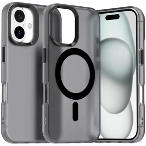 Phonesta HardFrost Back Cover hoesje met MagSafe voor Apple iPhone 16 Plus - Mat Zwart