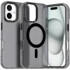 Phonesta HardFrost Back Cover hoesje met MagSafe voor Apple iPhone 16 - Mat Zwart
