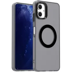 Phonesta HardFrost Back Cover hoesje met MagSafe voor Samsung Galaxy A06 - Mat Zwart