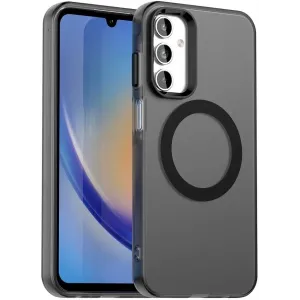 Phonesta HardFrost Back Cover hoesje met MagSafe voor Samsung Galaxy A15 4G/5G - Mat Zwart
