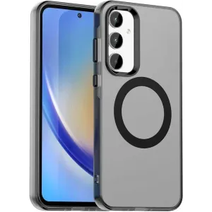Phonesta HardFrost Back Cover hoesje met MagSafe voor Samsung Galaxy A55 - Mat Zwart