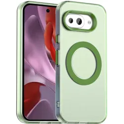 Phonesta HardFrost Back Cover hoesje met MagSafe voor Google Pixel 9a - Mat Groen
