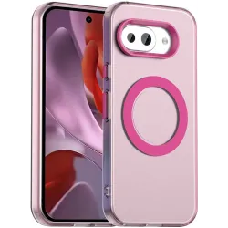Phonesta HardFrost Back Cover hoesje met MagSafe voor Google Pixel 9a - Mat Roze