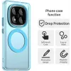 Phonesta HardFrost Back Cover hoesje met MagSafe voor Xiaomi Redmi Note 14 Pro 5G / Xiaomi Poco X7 - Mat Blauw 2