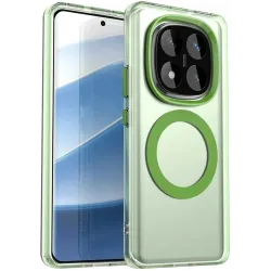 Phonesta HardFrost Back Cover hoesje met MagSafe voor Xiaomi Redmi Note 14 Pro 5G / Xiaomi Poco X7 - Mat Groen