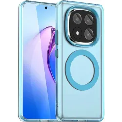 Phonesta HardFrost Back Cover hoesje met MagSafe voor Xiaomi Redmi Note 14 Pro Plus - Mat Blauw