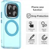 Phonesta HardFrost Back Cover hoesje met MagSafe voor Xiaomi Redmi Note 14 Pro Plus - Mat Blauw 2