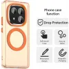 Phonesta HardFrost Back Cover hoesje met MagSafe voor Xiaomi Redmi Note 14 Pro Plus - Mat Oranje 2