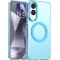 Phonesta HardFrost Back Cover hoesje met MagSafe voor Samsung Galaxy S25 Edge - Mat Blauw