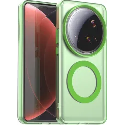 Phonesta HardFrost Back Cover hoesje met MagSafe voor Xiaomi 15 Ultra - Mat Groen
