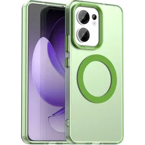 Phonesta HardFrost Back Cover hoesje met MagSafe voor Oppo Reno13 F 4G/5G / Reno13 FS 5G - Mat Groen