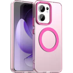 Phonesta HardFrost Back Cover hoesje met MagSafe voor Oppo Reno13 F 4G/5G / Reno13 FS 5G - Mat Roze