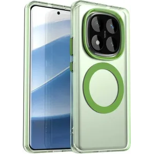 Phonesta HardFrost Back Cover hoesje met MagSafe voor Xiaomi Redmi Note 14 Pro 4G - Mat Groen