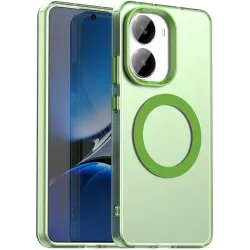 Phonesta HardFrost Back Cover hoesje met MagSafe voor Xiaomi Poco X7 Pro - Mat Groen