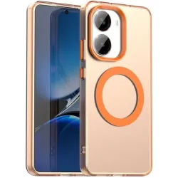 Phonesta HardFrost Back Cover hoesje met MagSafe voor Xiaomi Poco X7 Pro - Mat Oranje