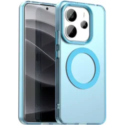 Phonesta HardFrost Back Cover hoesje met MagSafe voor Xiaomi Redmi Note 14 4G - Mat Blauw