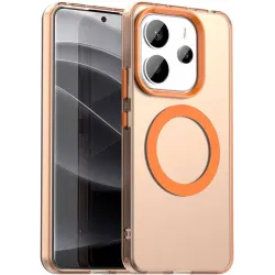 Phonesta HardFrost Back Cover hoesje met MagSafe voor Xiaomi Redmi Note 14 4G - Mat Oranje