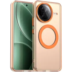 Phonesta HardFrost Back Cover hoesje met MagSafe voor Xiaomi Poco F7 Ultra - Mat Oranje