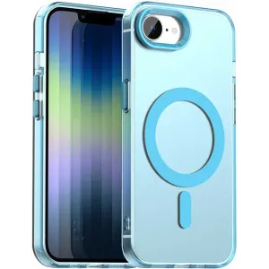 Phonesta HardFrost Back Cover hoesje met MagSafe voor Apple iPhone 17e/16e - Mat Blauw